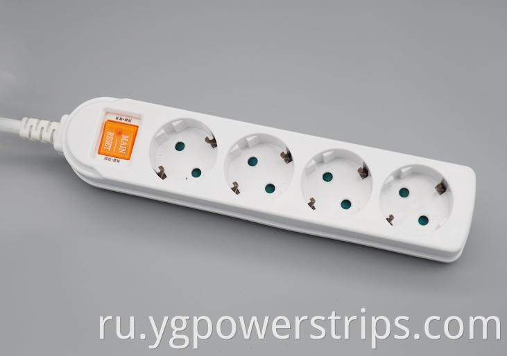 German Standard Multi Outlet Power Strip Ys 4h 4